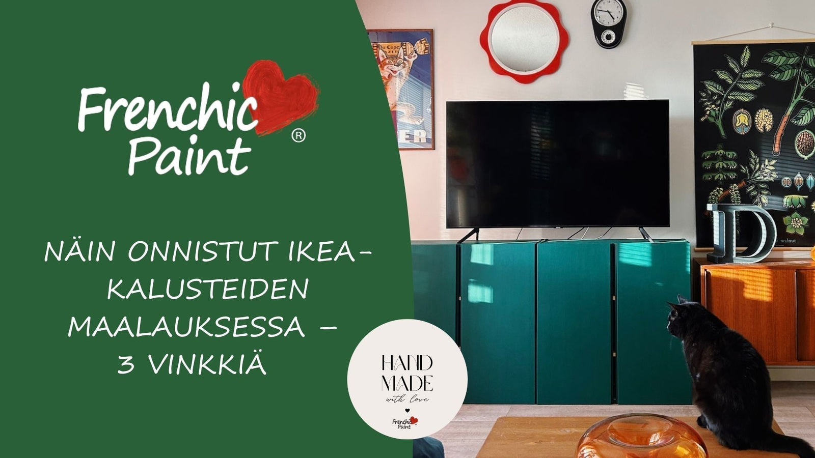 ikea kalusteiden maalausvinkit ja vihreä ivar kaappi.