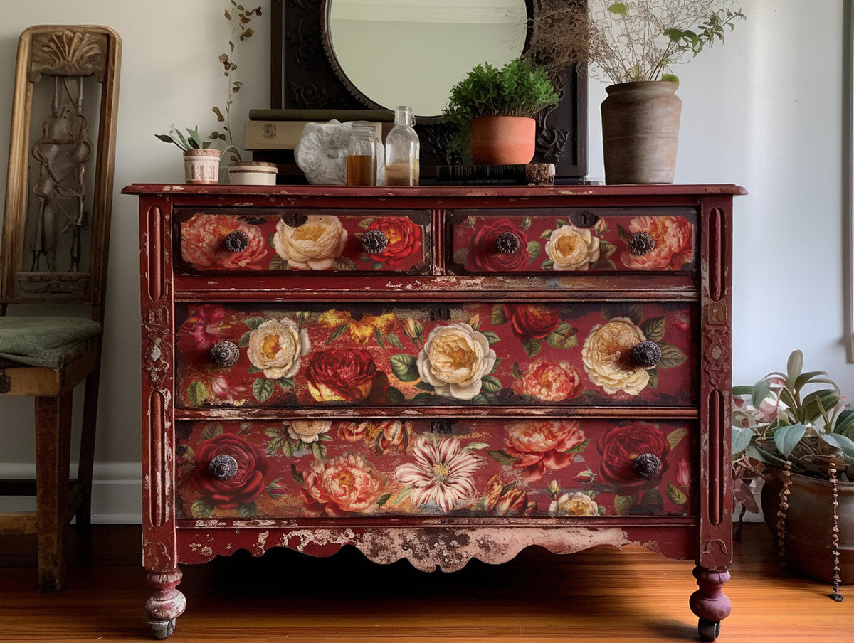 Ruusut ja tulppaanit - siirtokuva.