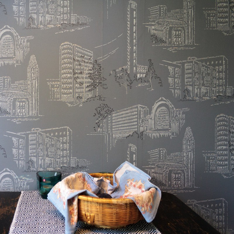 HELSINKI tapetti siniharmaa 60622 Frenchic.