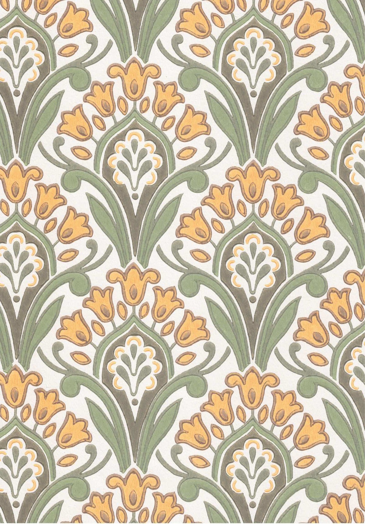 HYASINTTI tapetti keltainen 68740 Frenchic.