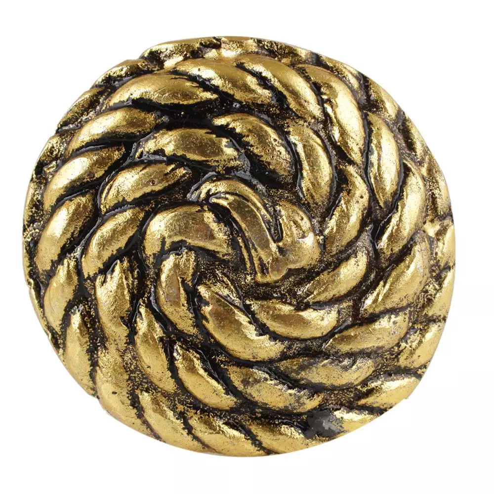 Golden rose - metal knob