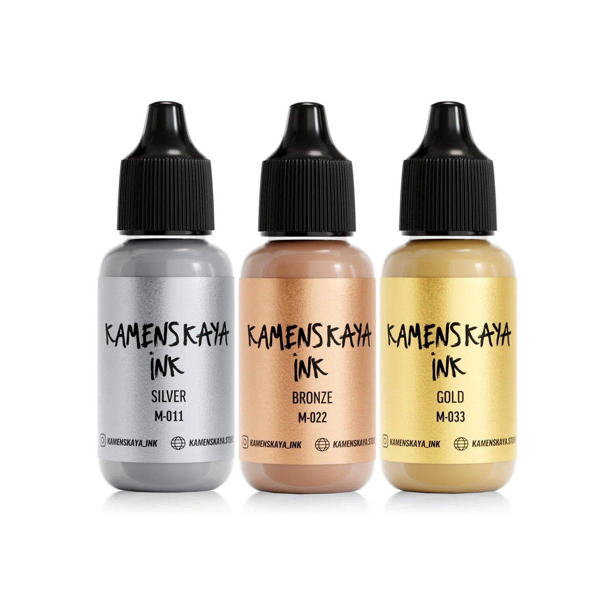 3 x METALLI Alkoholimuste I 15ml I Kamenskaya-Frenchic Paint Finland