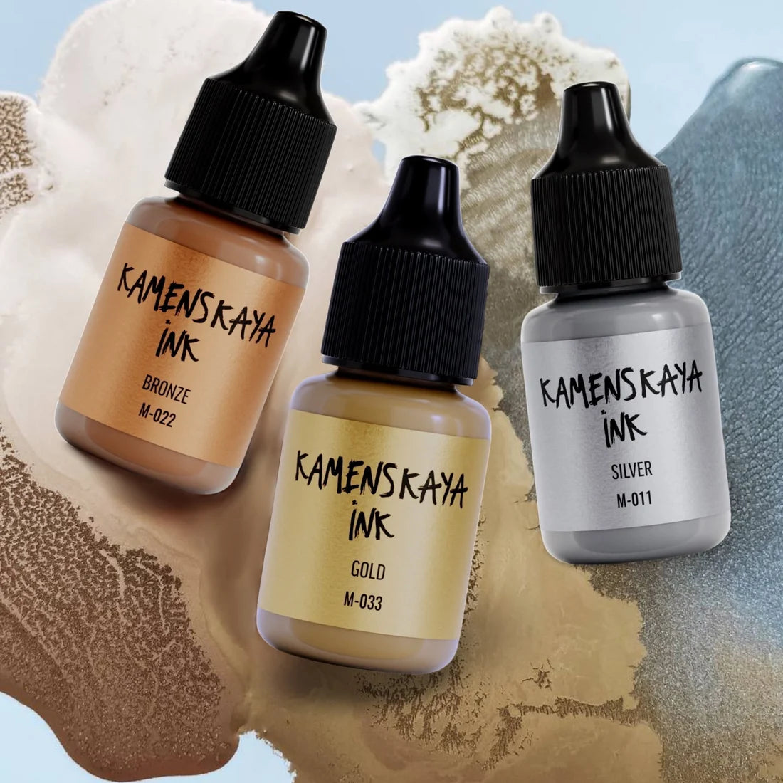 3 x METALLI Alkoholimuste I 15ml I Kamenskaya-Frenchic Paint Finland