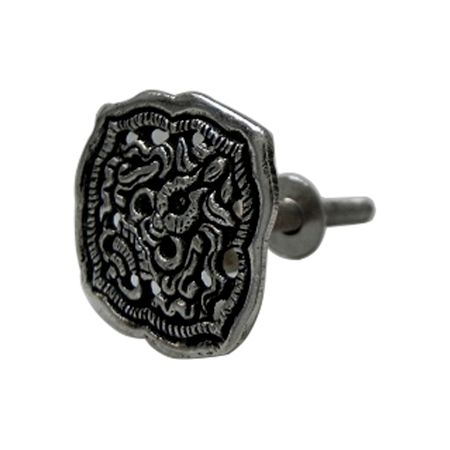 Metal flower bud - square