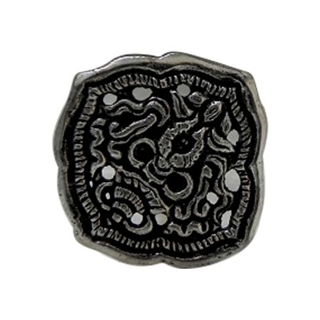 Metal flower bud - square