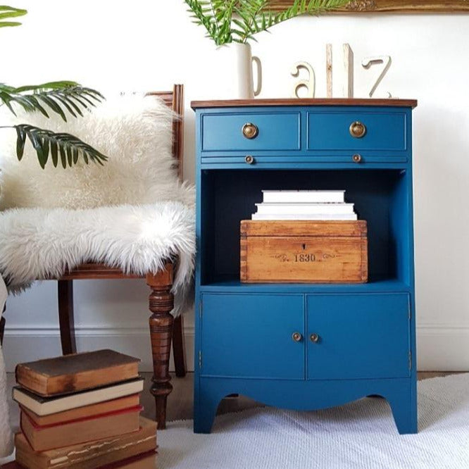 Steel Teal - petrooli- mattapintainen kalustemaali Al Fresco Frenchic Paint sarjasta.