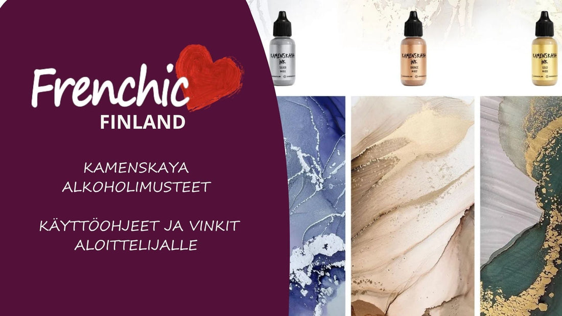 Miten käytän Alkoholimusteita? I Ohjeet ja vinkit I Frenchic Finland Taide