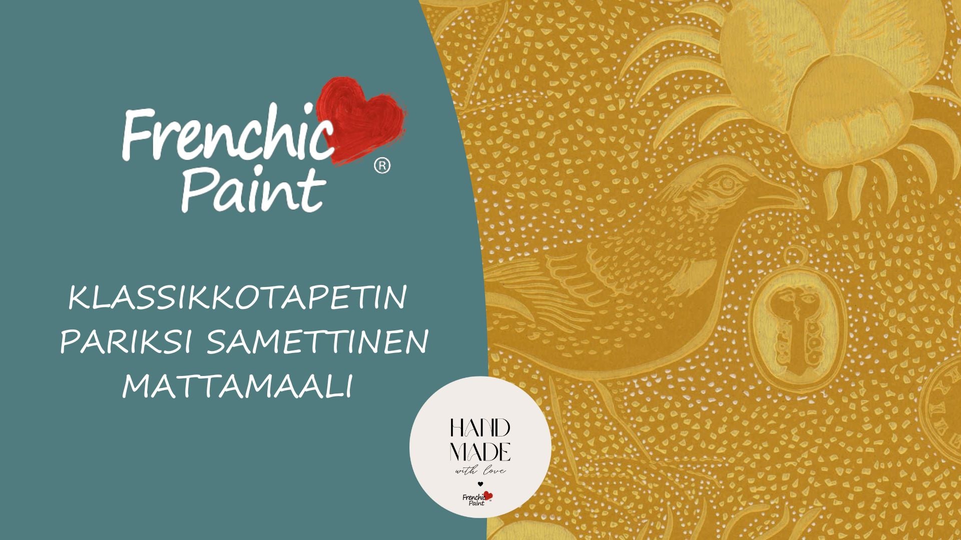 Paperitapetin paras kaveri on mattapintainen Frenchic maali