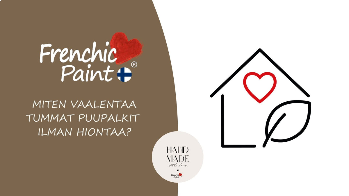 Miten vaalentaa tummat puupalkit ilman hiontaa?