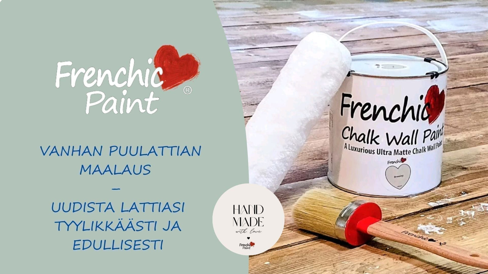 Vanhan puulattian maalaus – uudista lattiasi tyylikkäästi ja edullisesti-Frenchic Paint Finland