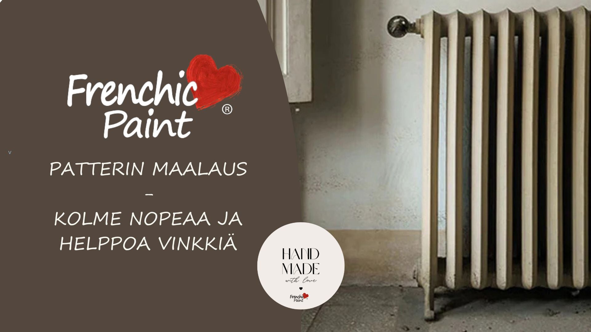 Kolme nopeaa ja helppoa vinkkiä patterin maalaukseen. 