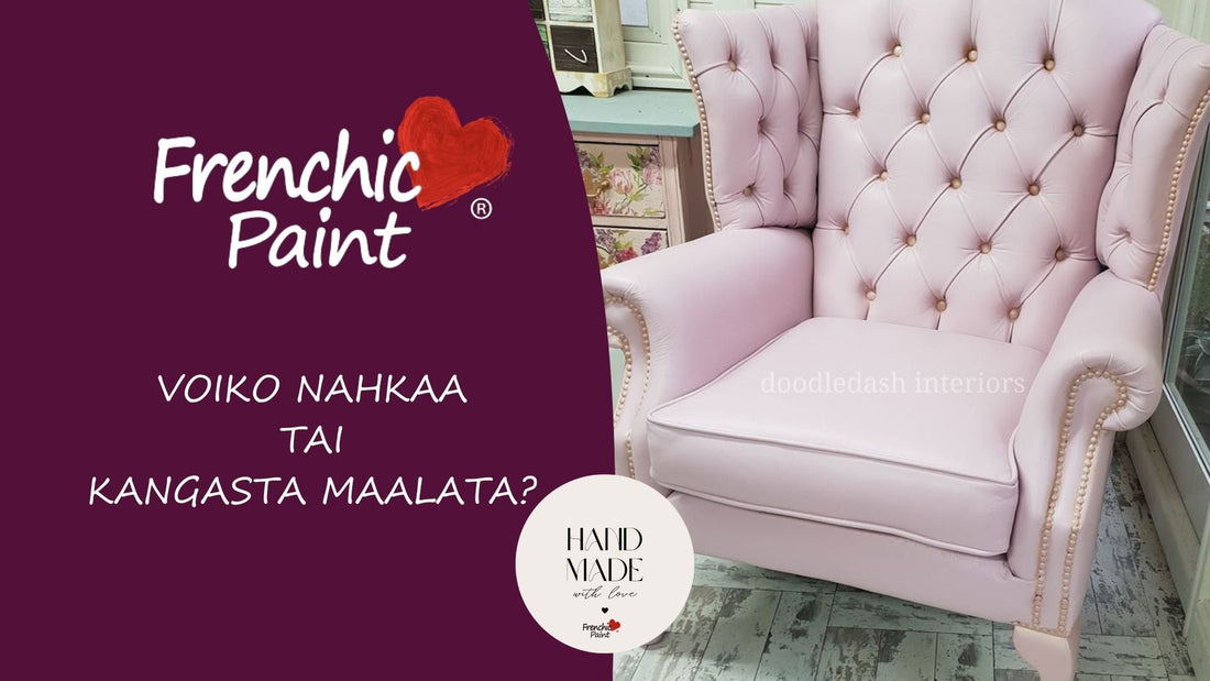 voiko nahkaa tai kangasta maalata?