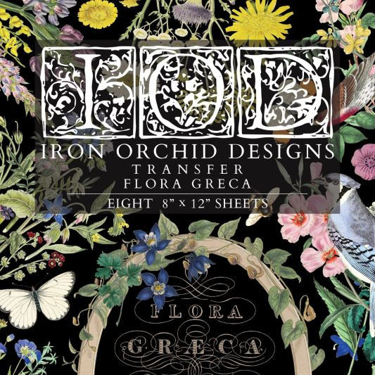 Flora Greca siirtokuva - 8 arkkia-Siirtokuva-Frenchic Paint Finland