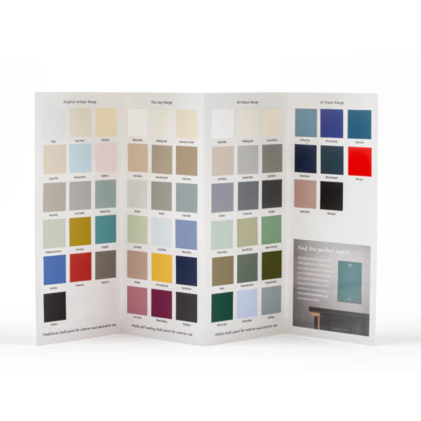 Color chart Al Fresco and Lazy Range