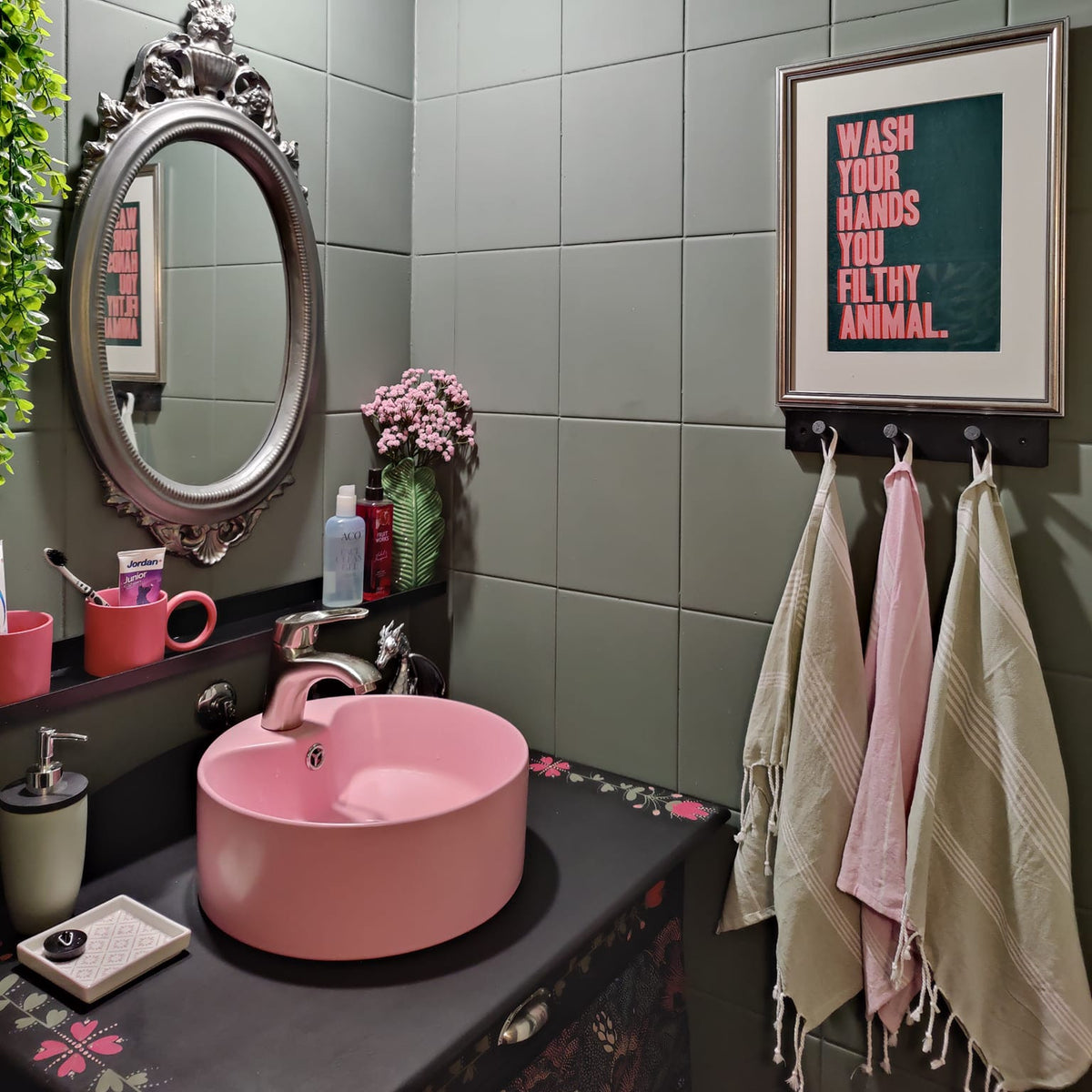 Henna_vessan_katto_Steaming_Green