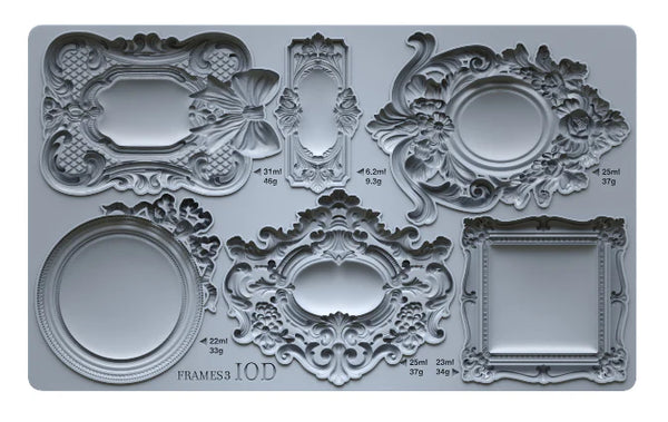 Frames 3 -silikonimuotti-Frenchic Paint Finland