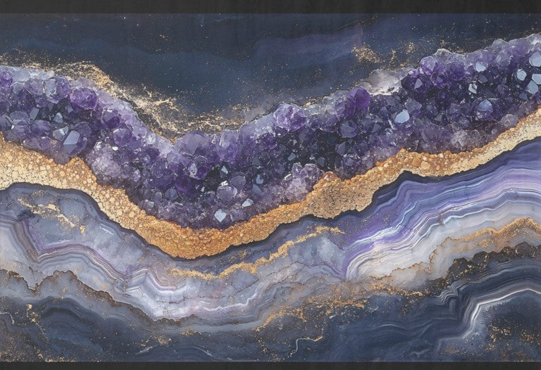 Ametisti - yksittäiset decoupage taidearkit Frenchic.