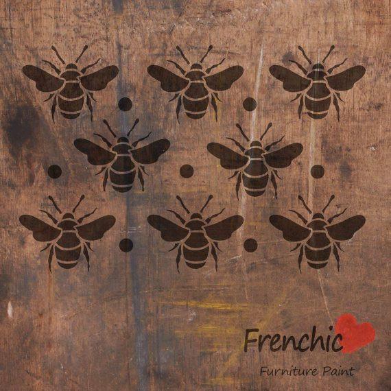 Mehiläiset - Busy Bees - Stencils - Frenchic Finland