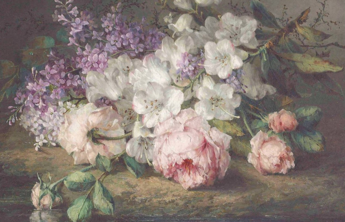Roses and lilacs - single sheets