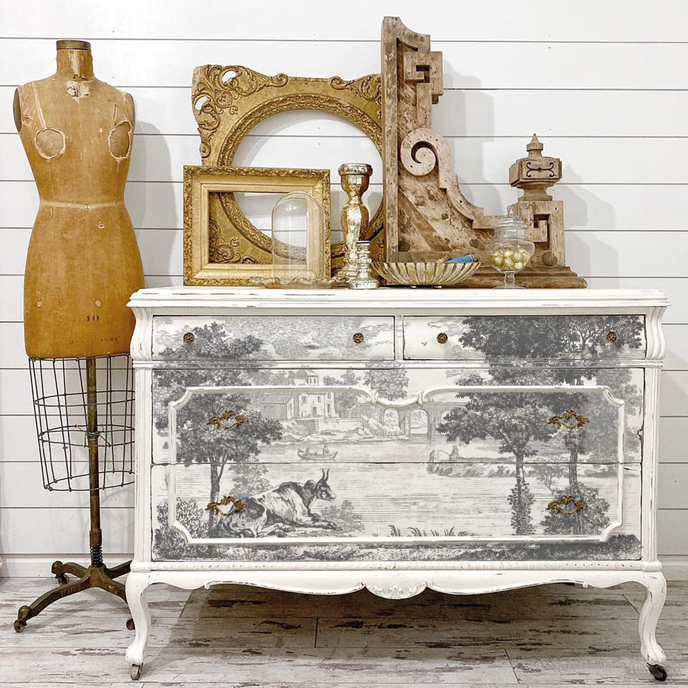 Summer Villa iod paint inlay frenchic paint finland koristemaalaus. 