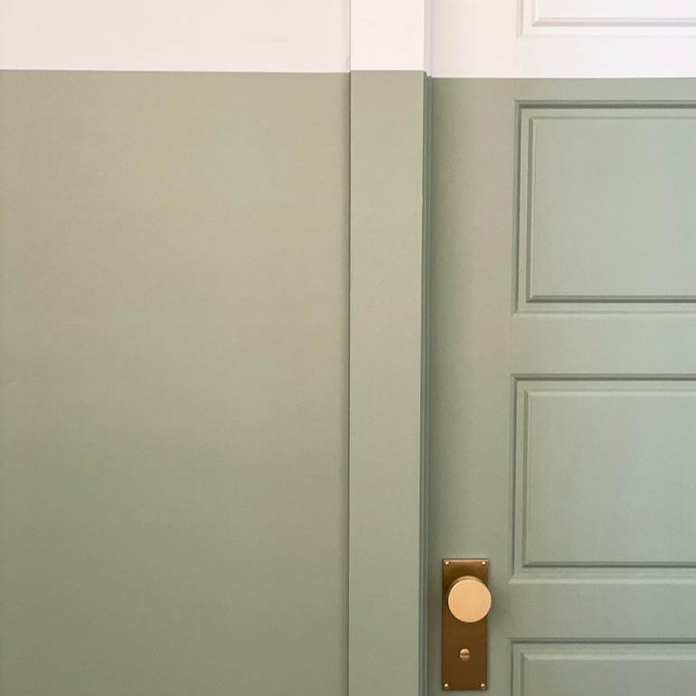 Rajausteippi Frog vihreä maalaukseen tarkat rajat. 